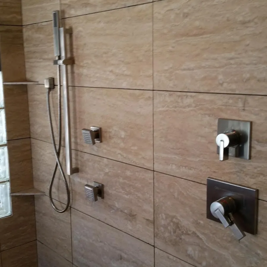 Shower fixture installation for Water Heater Replacement in Northfield